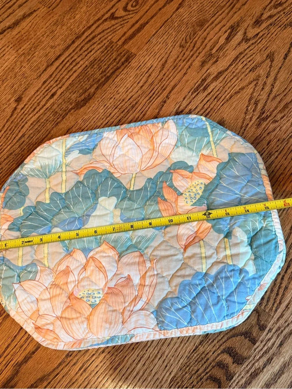 Vintage Floral Quilted Placemats- Set of 4